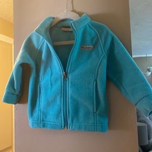 Teal Blue Columbia fleece jacket